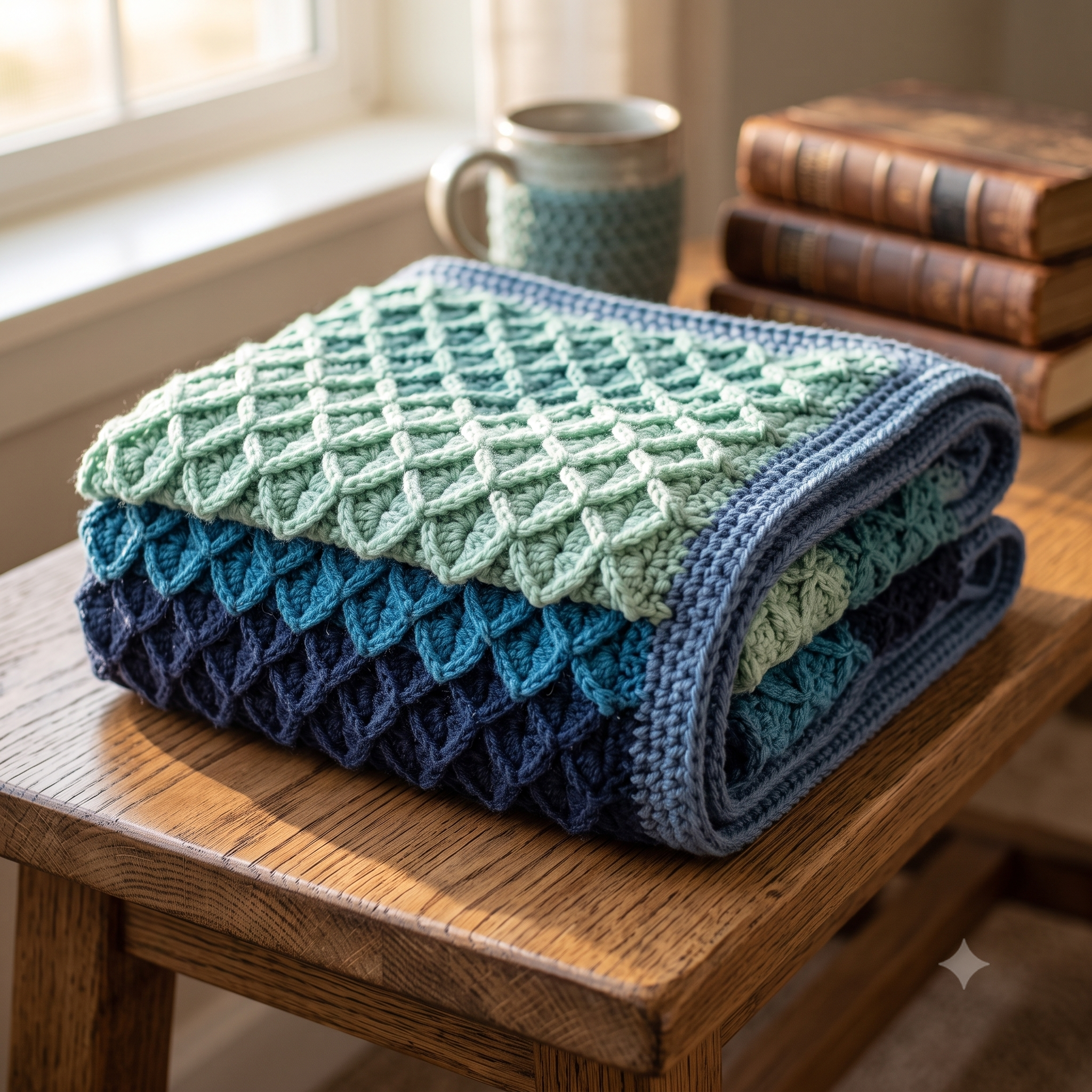 Dragon Scales Crochet Blanket Pattern PDF, Easy Textured Afghan, Dragon Scale Stitch Throw, English US Terms, Instant Download