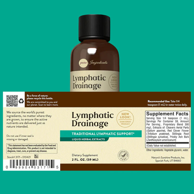 Lymphatic Drainage with Liquid Herbal Extracts