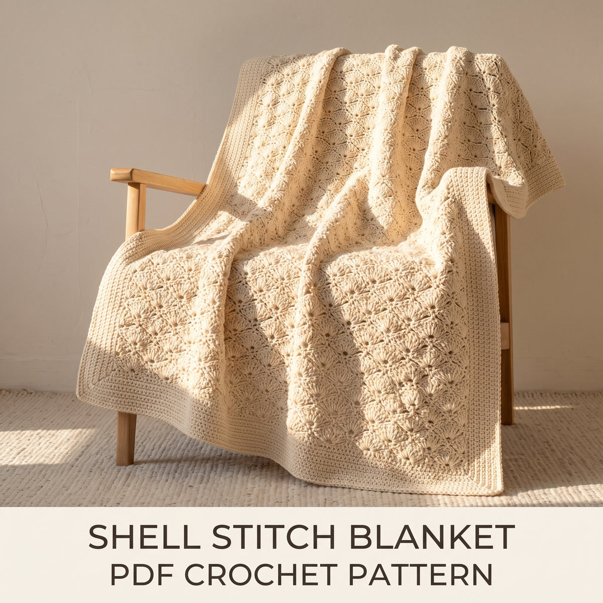 Stitch Blanket Crochet Pattern | Easy Textured Throw & Afghan PDF | Looks Complicated, Isn't | Beginner