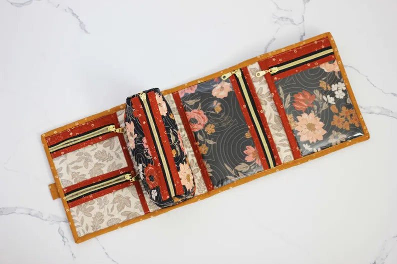 PDF Nightingale Zipper Case Pattern || Quilted Organizer Digital Download || Bag
