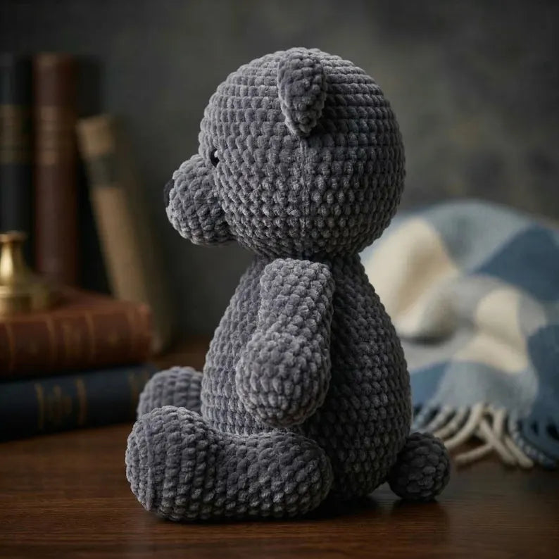Amigurumi Teddy Bear Crochet Pattern | Plush Stuffed Animal Toy PDF