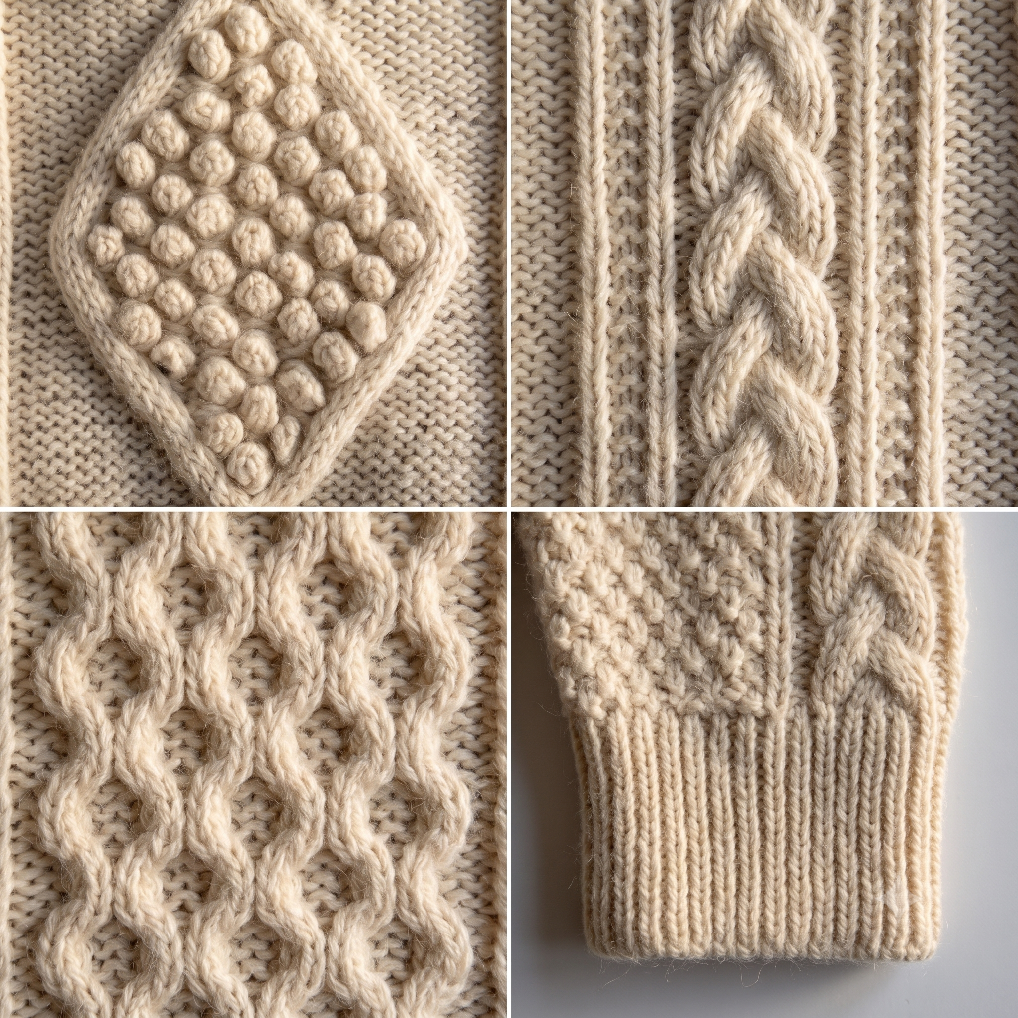 Aran Cable Sweater Knitting Pattern PDF | Top Down Fisherman Jumper | 8 Sizes Worsted and Mohair | Instant Download