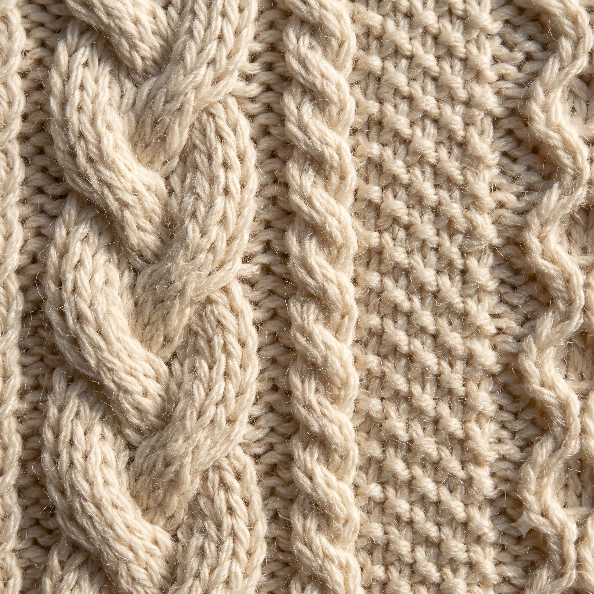 Aran Cable Sweater Knitting Pattern PDF | Top Down Fisherman Jumper | 8 Sizes Worsted and Mohair | Instant Download