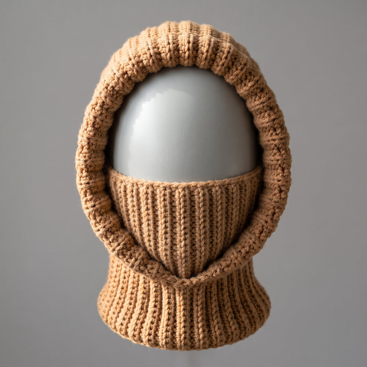 Crochet Hooded Cowl Pattern | 3-in-1 Balaclava, Hood & Turtleneck PDF | Ribbed Winter Hood | Advanced Beginner, US Terms
