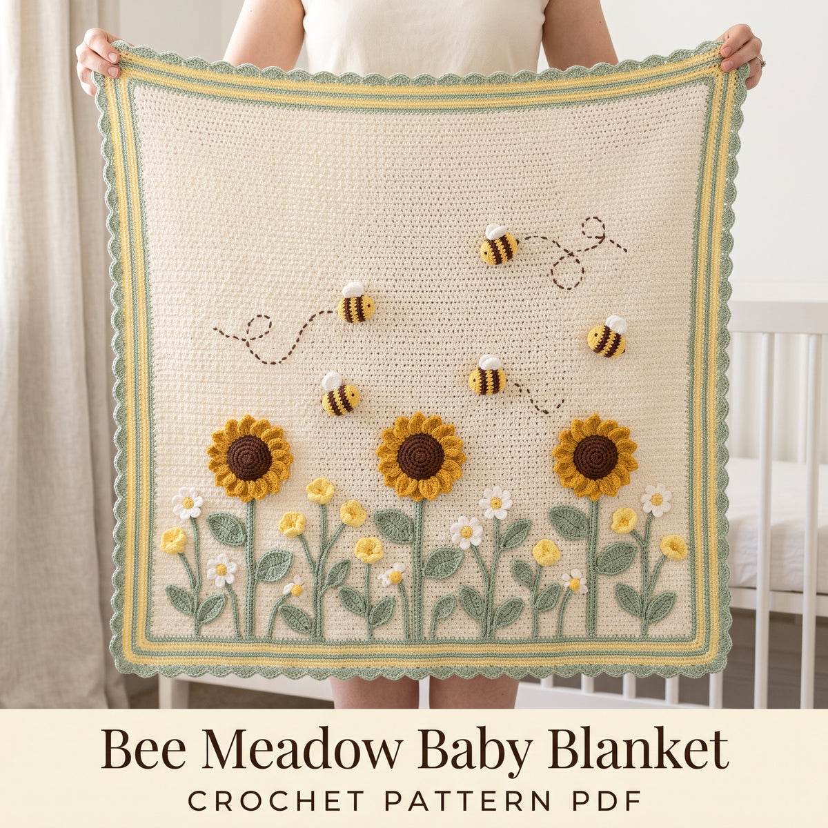 The Storybook Meadow Baby Blanket Collection – 4 PDF Crochet Patterns