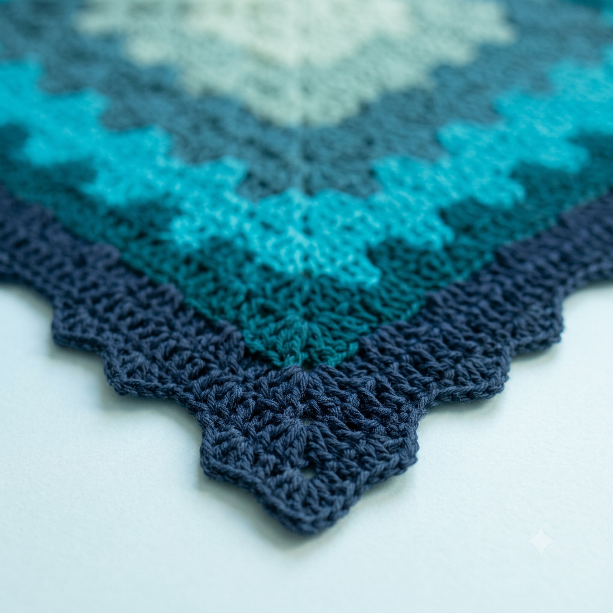 Gradient Square Blanket Crochet Pattern PDF, Ombre Blanket Pattern, Concentric Square Throw, Textured Block Stitch Blanket, Instant Download