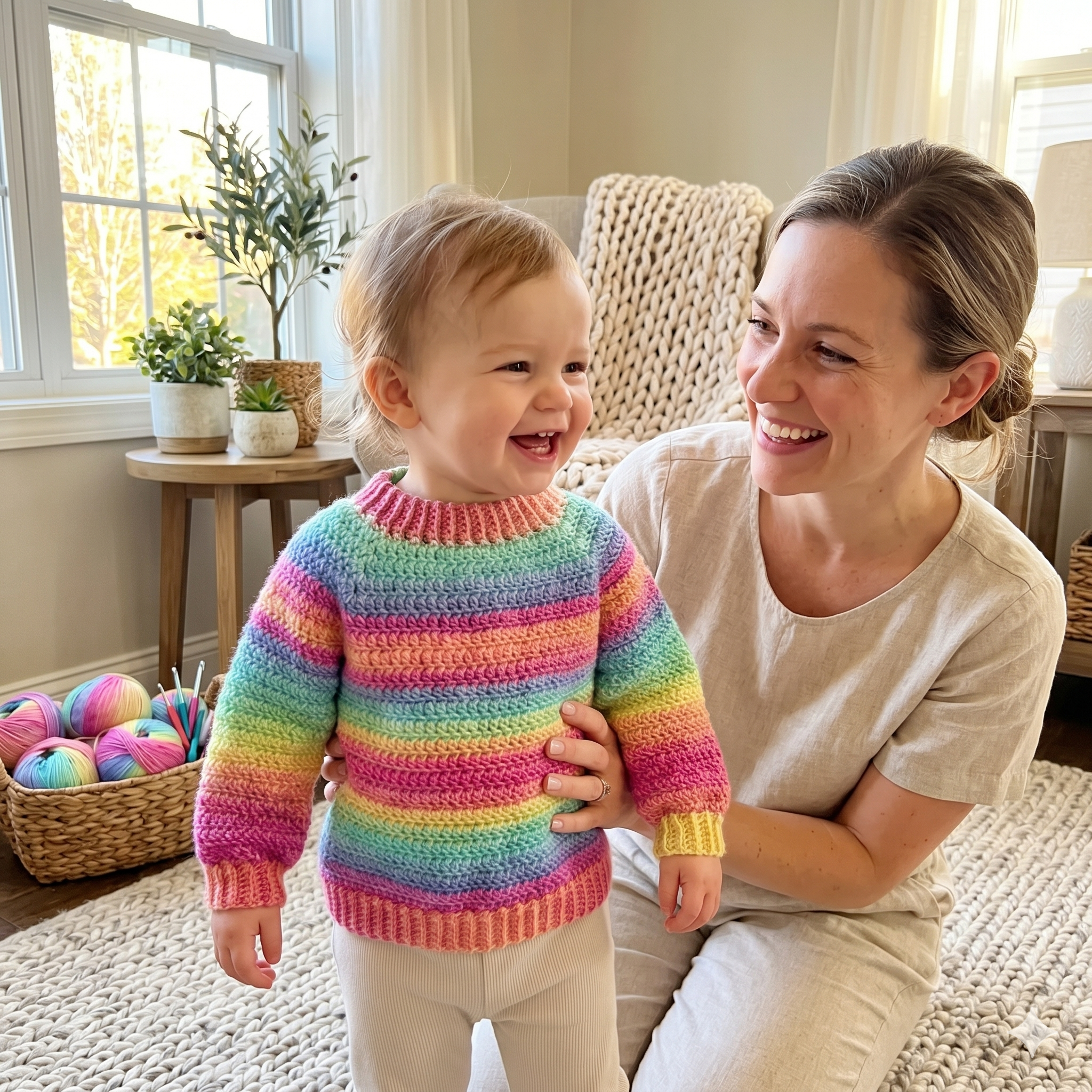 CROCHET PATTERN & VIDEO/ Athabasca Falls Children's Pullover, Easiest Children's Crochet Sweater, Easy Children's Pullover Pattern, Beginner