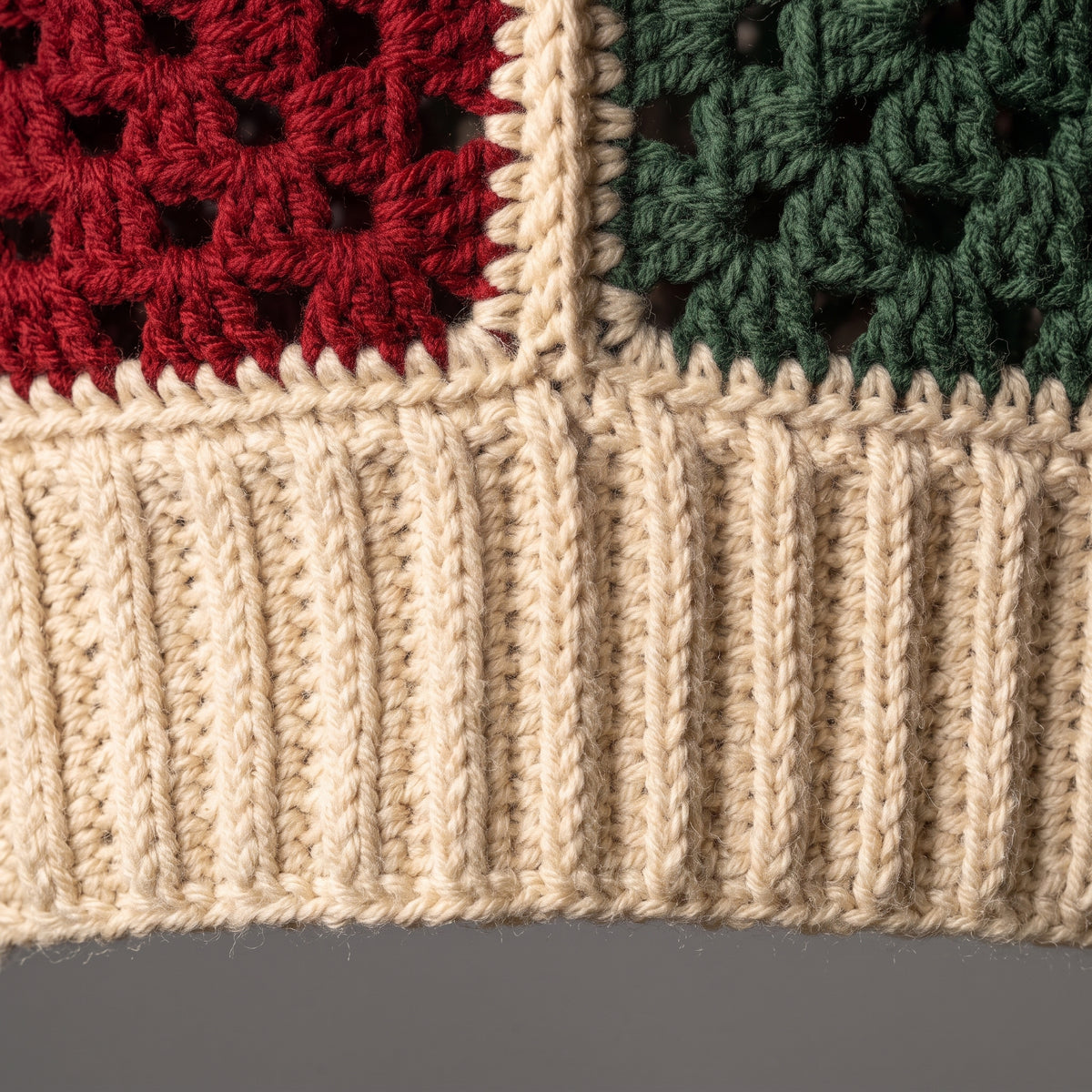 Christmas Granny Square Cardigan Crochet Pattern PDF | Tree, Snowflake & Present Motifs | Intermediate, US Terms