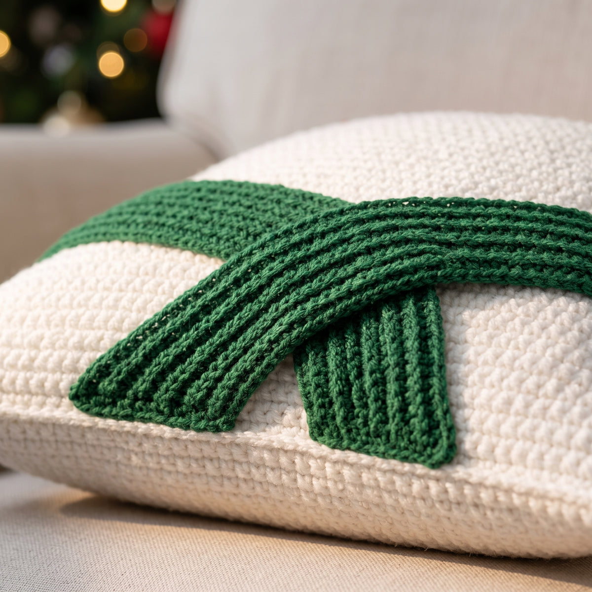 Christmas Pillow Crochet Pattern PDF | 4 Character Cushions — Santa, Snowman, Gingerbread, Deer