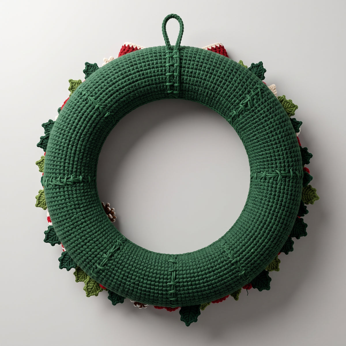 Christmas Wreath Crochet Pattern PDF, Snowman Reindeer Door Wreath