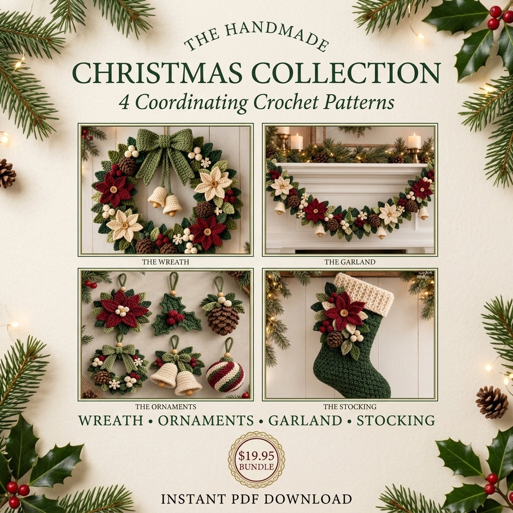 Christmas Crochet Bundle – 4 Cozy Holiday PDF Patterns