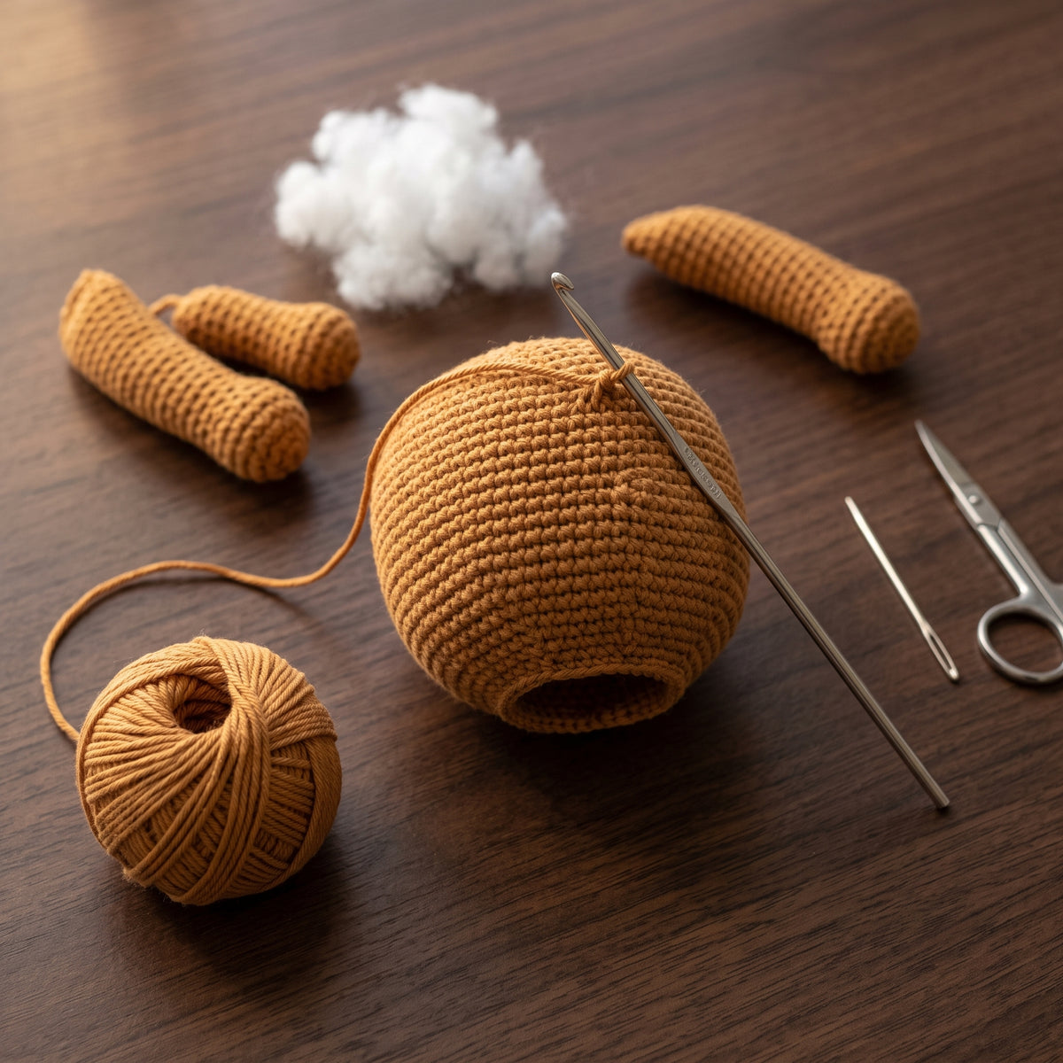 Crochet Teddy Bear Pattern PDF | Amigurumi Bear with Dress & Bow | 8-10 in Finished | US Terms, Photo Tutorial