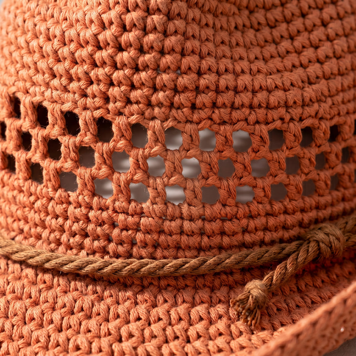 Crochet Cowboy Hat Pattern | Shaped Crown, Mesh Band & Curved Brim | Cowgirl Summer Hat | Instant Download PDF Crochet Pattern