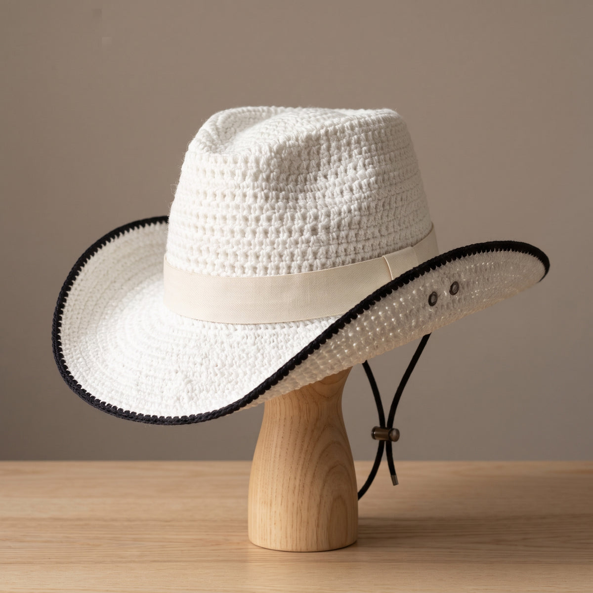 Crochet Cowboy Hat Pattern PDF, Wide Brim Western Hat, Cowgirl Hat
