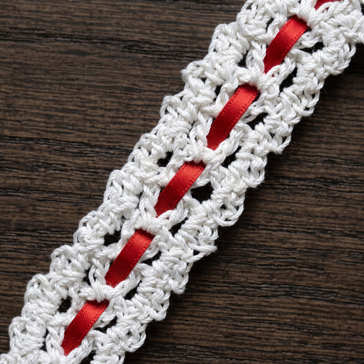 Crochet Candy Cane Ornament Pattern PDF, Thread Crochet Christmas Tree Decoration with Ribbon, Easy Holiday Gift Topper