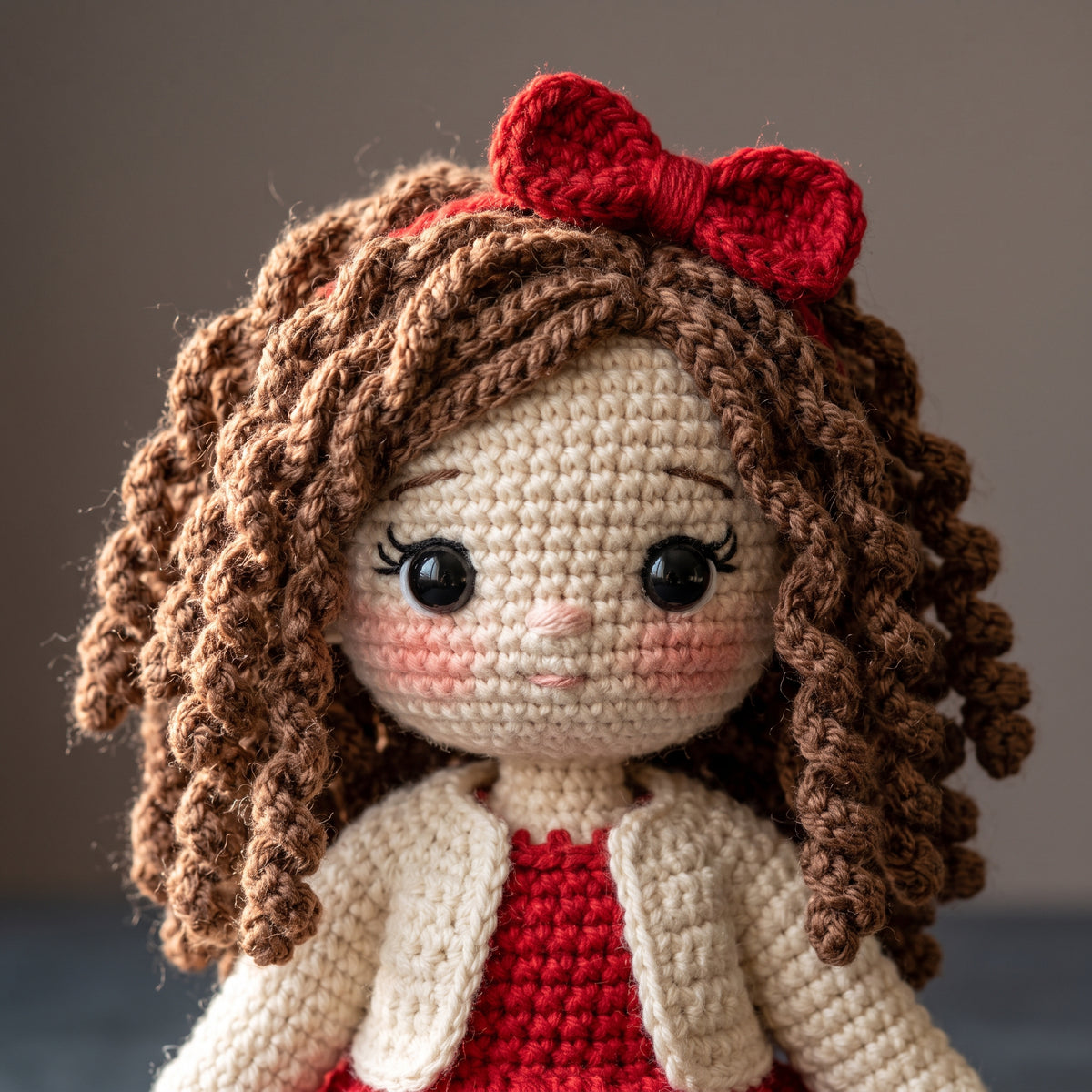 Crochet Doll Pattern PDF, 5 in 1 Doll Collection, One Base Doll with 5 Outfits, Dresses, Cardigan, Sweater and Jeans