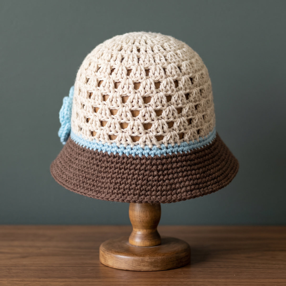 Crochet Flower Hat Pattern PDF, Baby to Adult Sizes, Lacy Summer Brim Hat with Roses, Girls Cloche Hat, Easy