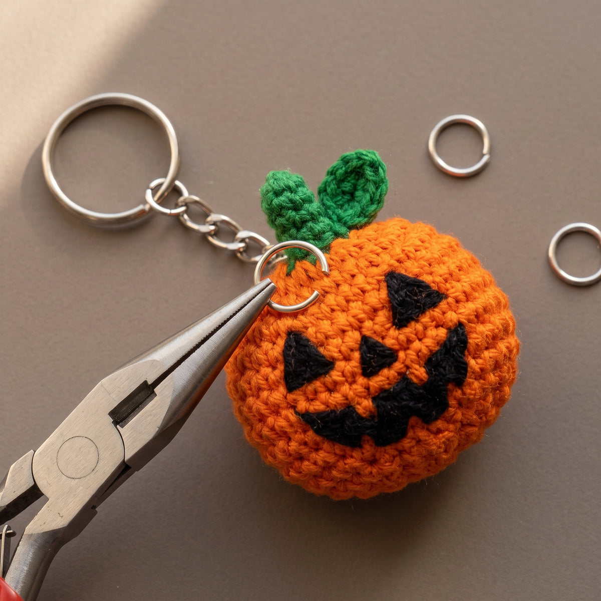 Halloween Crochet Keychain Pattern PDF, 8 Amigurumi Designs, US Terms