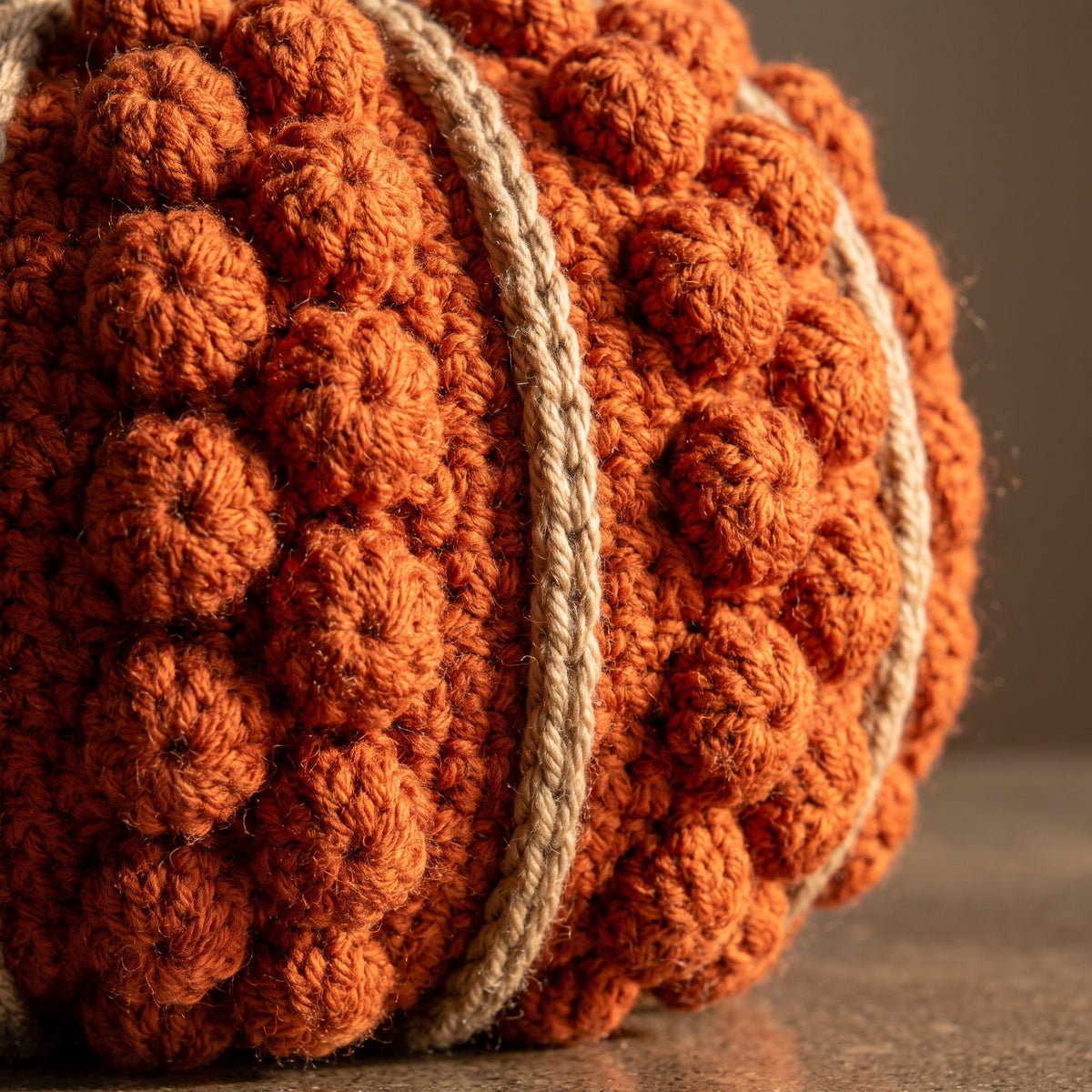 Crochet Pumpkin Pattern PDF, Pumpkin Trio with Bobbles, Cables and Embroidery, Fall Home Decor Amigurumi, Thanksgiving Centerpiece