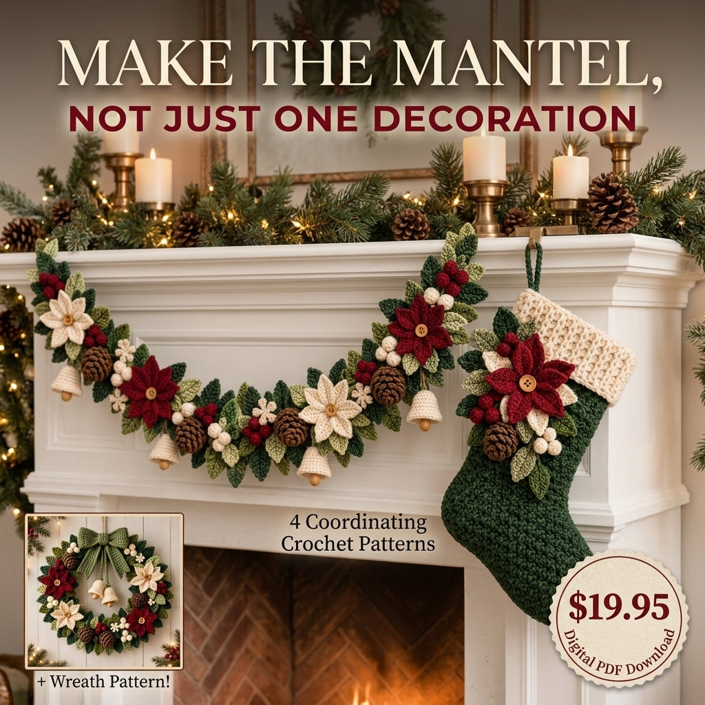 Christmas Crochet Bundle – 4 Cozy Holiday PDF Patterns