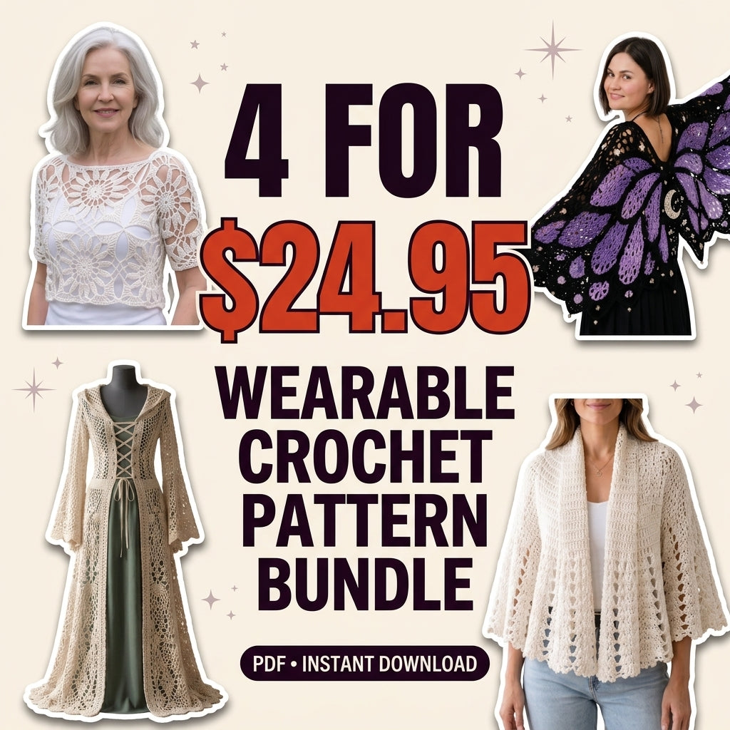 The Wearable Crochet Collection – 4 Statement PDF Crochet Patterns
