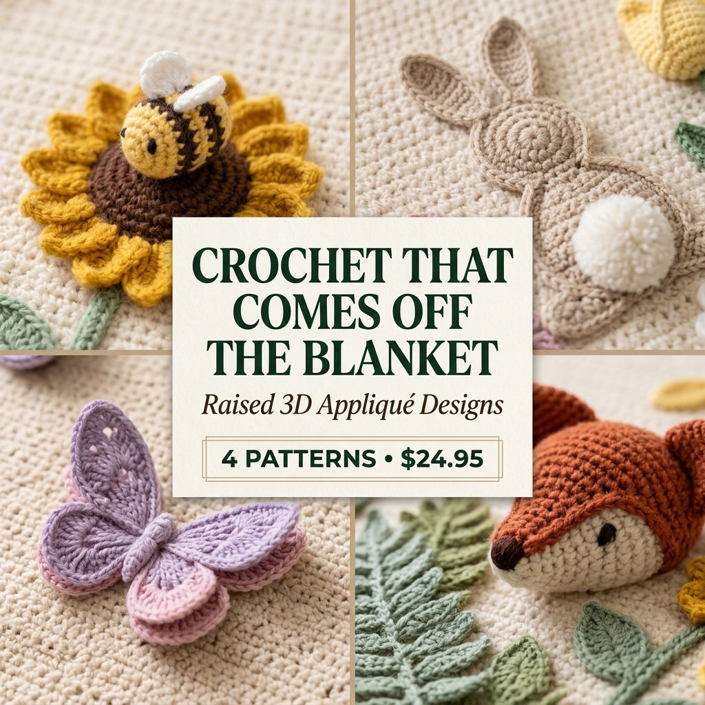 The Storybook Meadow Baby Blanket Collection – 4 PDF Crochet Patterns