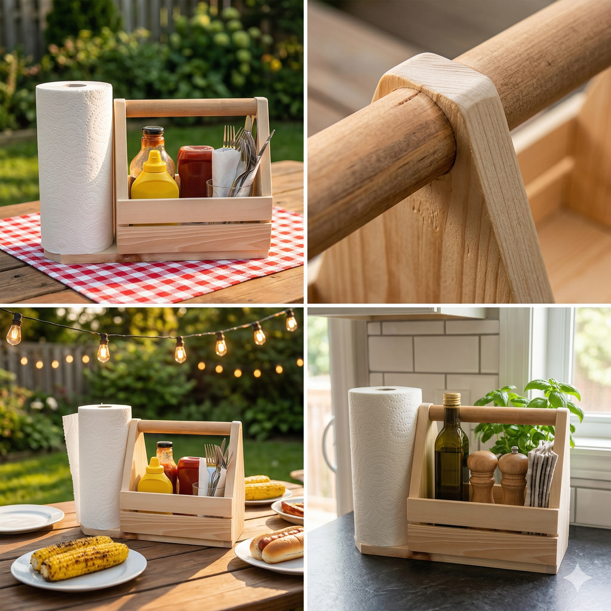 DIY Picnic Caddie Plans: Easy Beginner Woodworking Project (PDF Download)