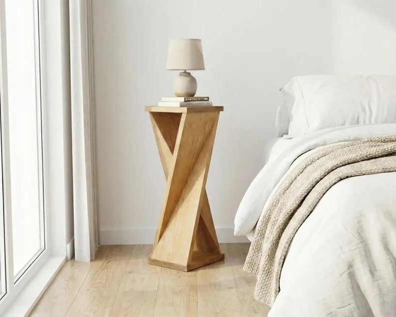 DIY Twisty Side Table Plans | Beginner Woodworking Project (PDF Download)
