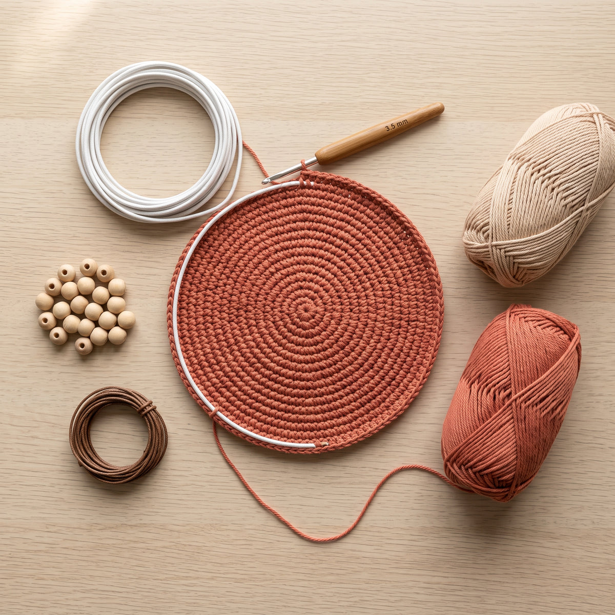 Crochet Cowboy Hat Pattern PDF, Desert Western Hat with Lattice Band and Fringe Cord, Terracotta Cowgirl Hat Crochet Pattern