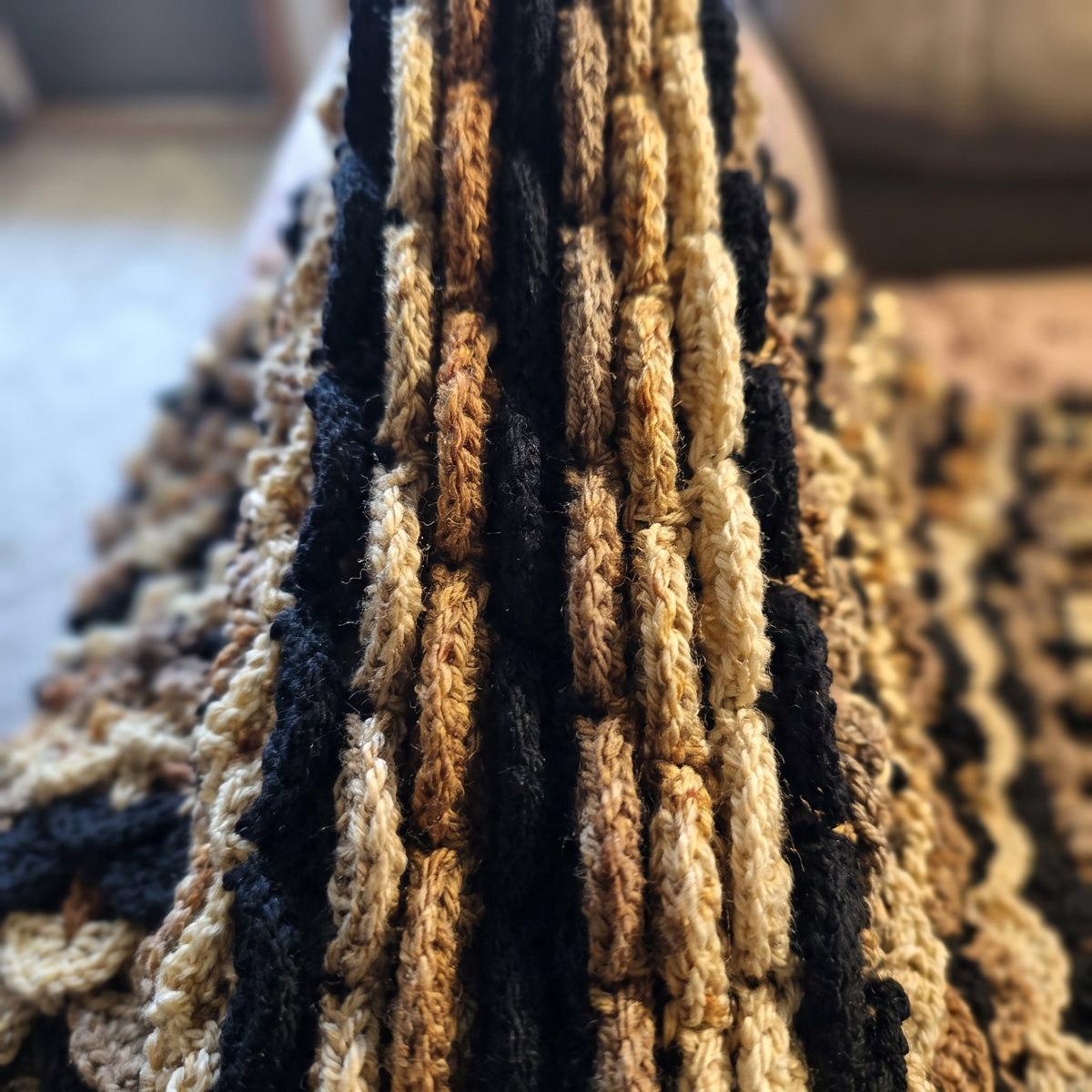 Dragon Scale Crochet Blanket Pattern | Textured Overlapping Scales | Beginner Friendly, Any Size | US Terms | Instant Download PDF