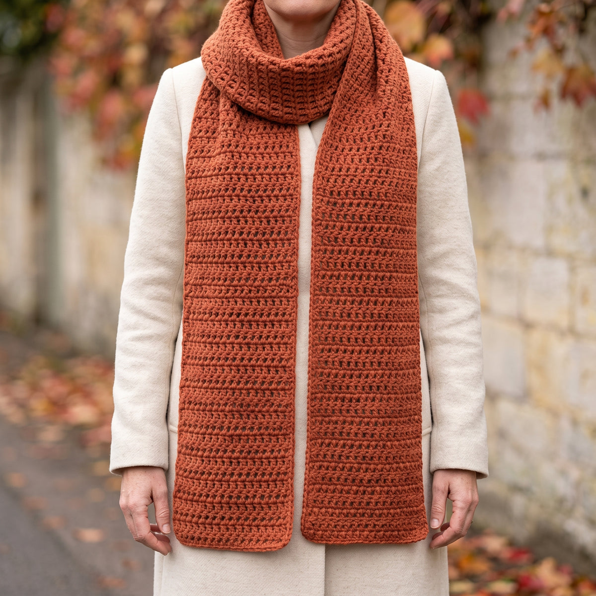 Easy Crochet Scarf Pattern for Absolute Beginners | First Crochet Project, Half Double Crochet Only | US Terms | Instant PDF
