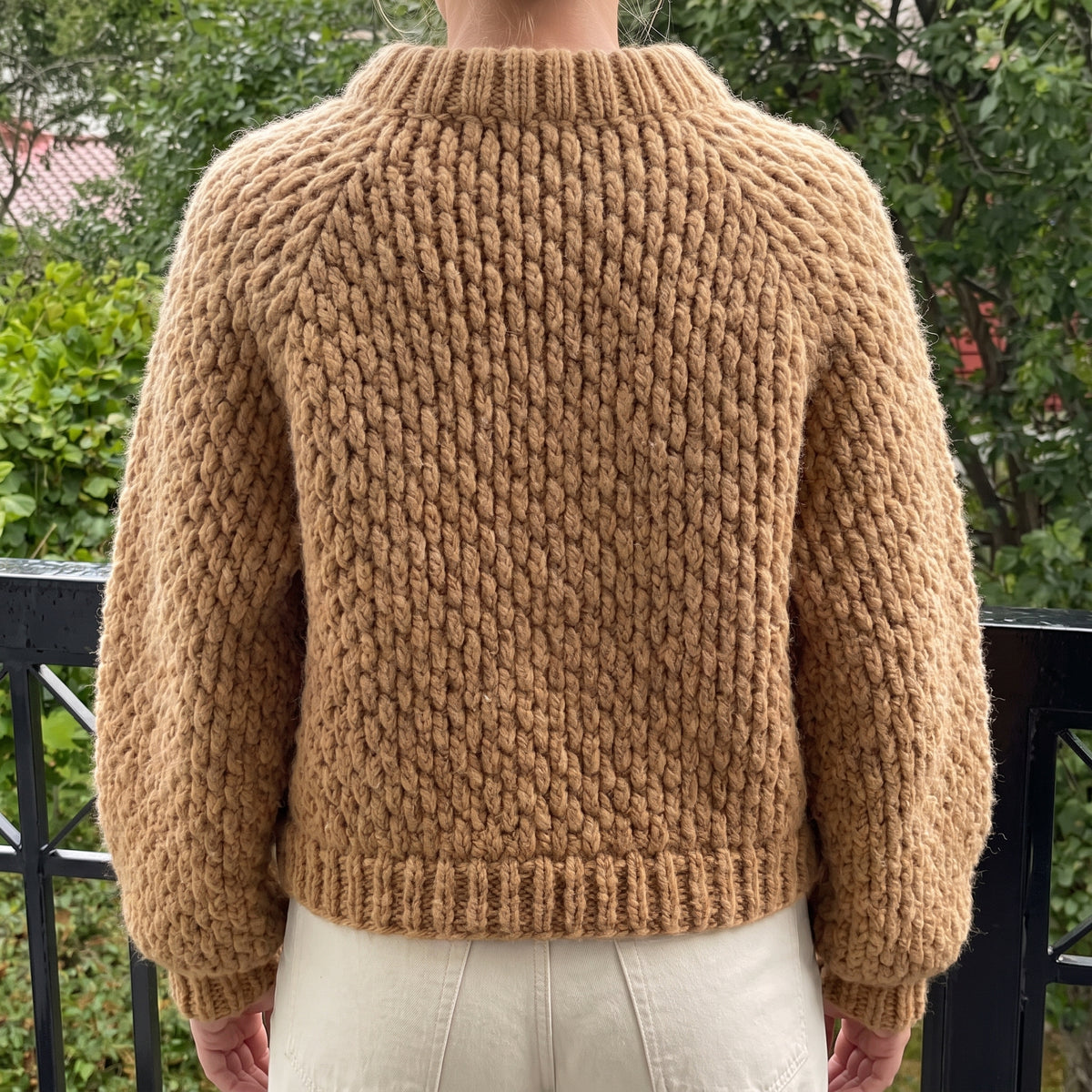Alpine Stitch Sweater Crochet Pattern | Top Down Raglan, No Sewing | Chunky Textured Jumper | US Terms | Instant Download PDF