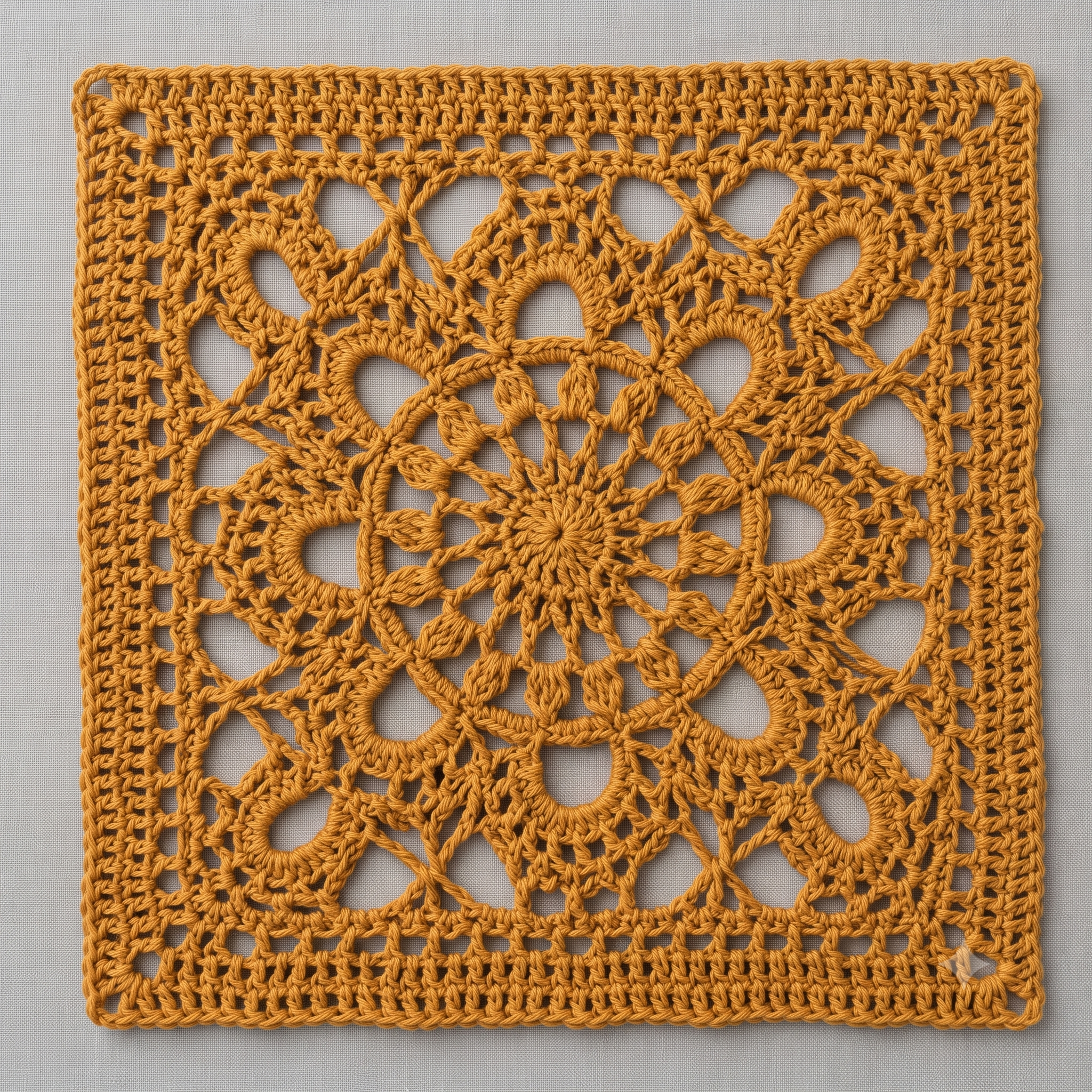 Turkish Granny Square Crochet Pattern PDF, Easy Retro Motif, Lace Granny Square, Blanket Cushion Cardigan, US Terms, Instant Download