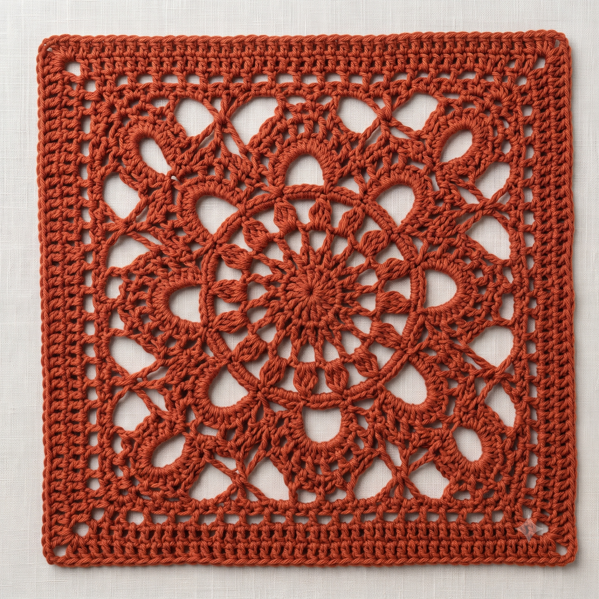 Turkish Granny Square Crochet Pattern PDF, Easy Retro Motif, Lace Granny Square, Blanket Cushion Cardigan, US Terms, Instant Download