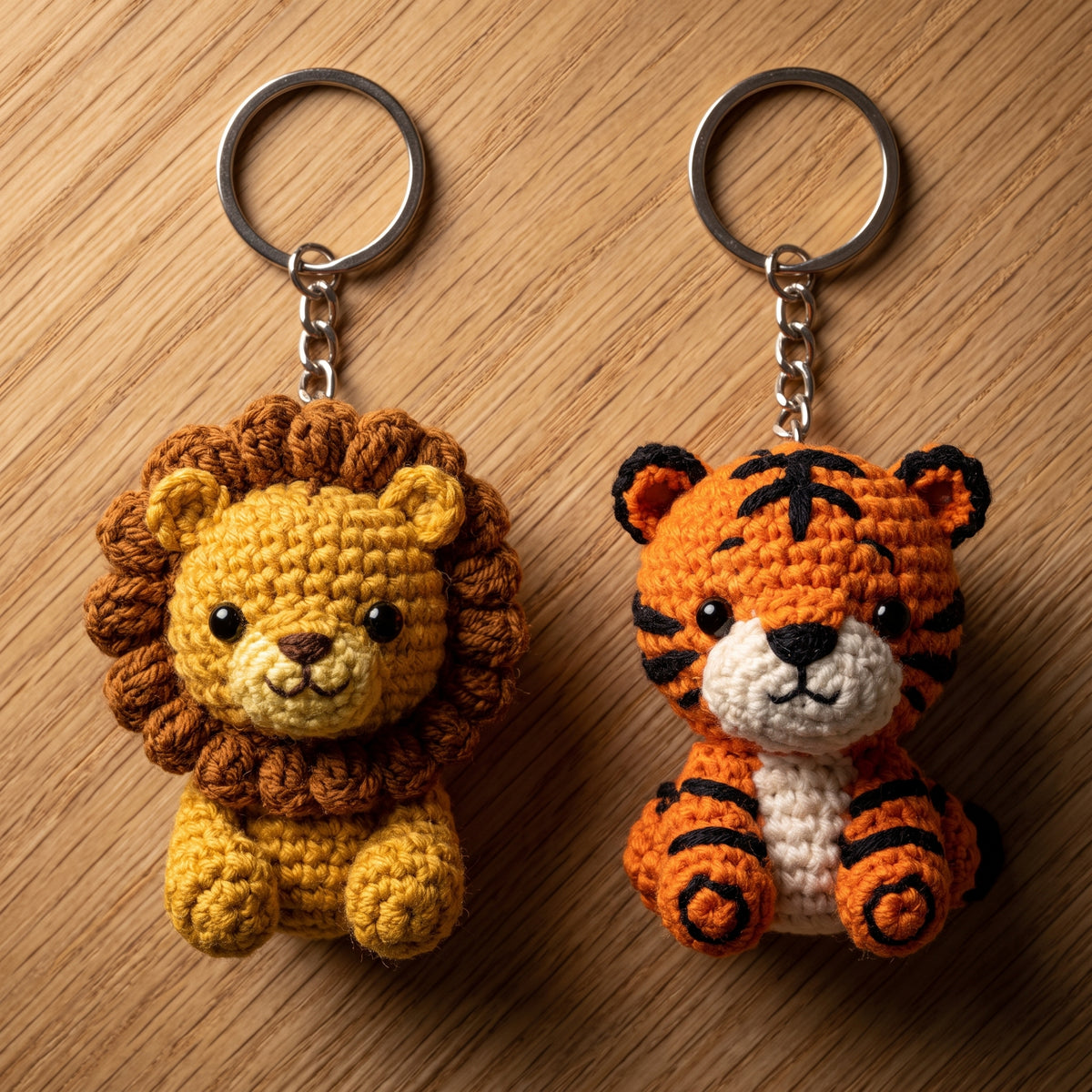 Crochet Animal Keychain Pattern Bundle PDF, 60 Mini Amigurumi Patterns