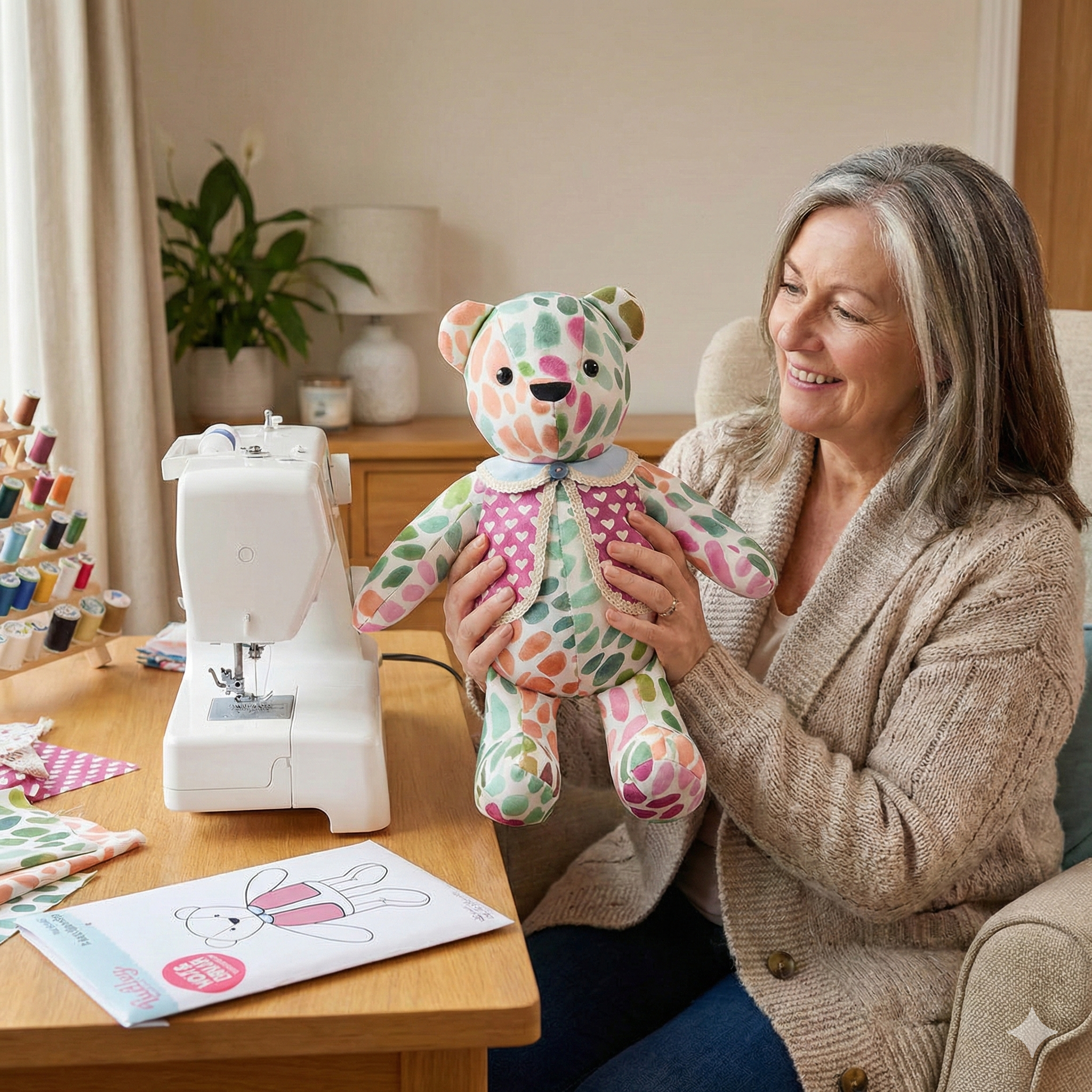 Memory Bear Pattern   - All Sizes included, keepsake bear