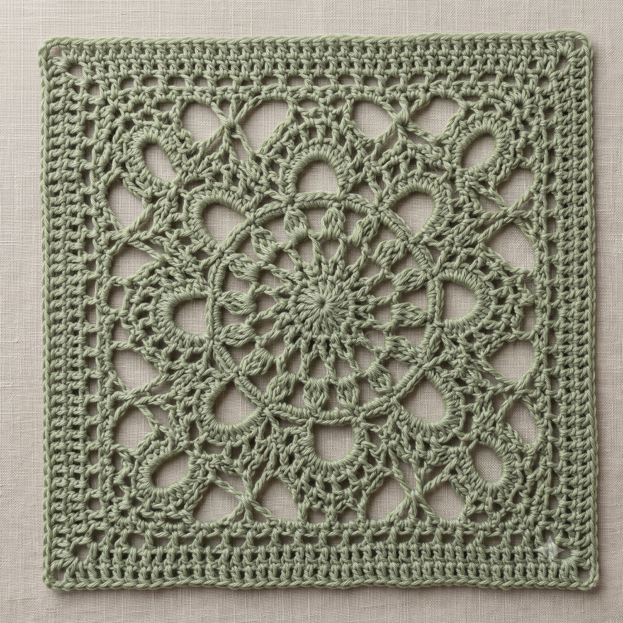 Turkish Granny Square Crochet Pattern PDF, Easy Retro Motif, Lace Granny Square, Blanket Cushion Cardigan, US Terms, Instant Download