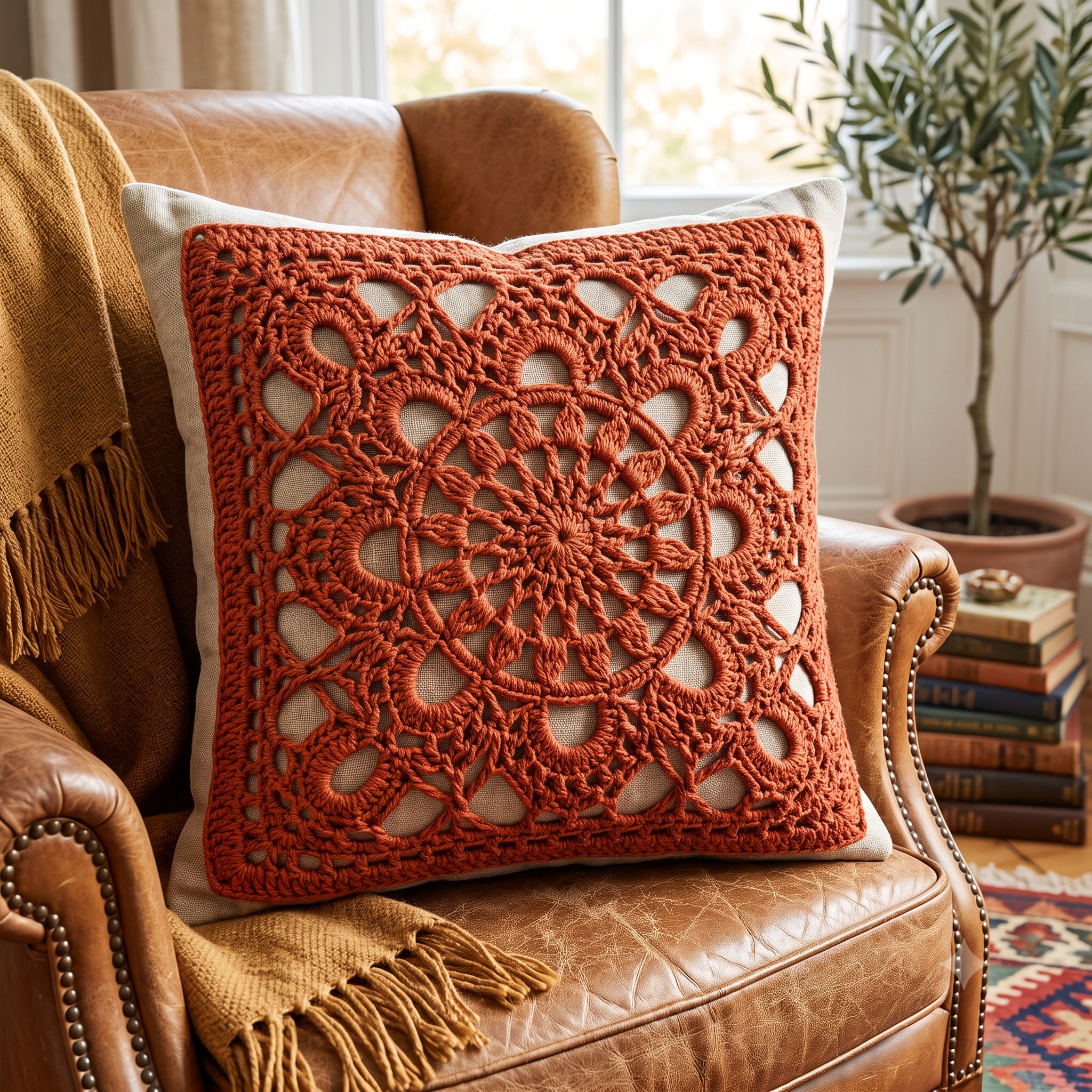 Turkish Granny Square Crochet Pattern PDF, Easy Retro Motif, Lace Granny Square, Blanket Cushion Cardigan, US Terms, Instant Download