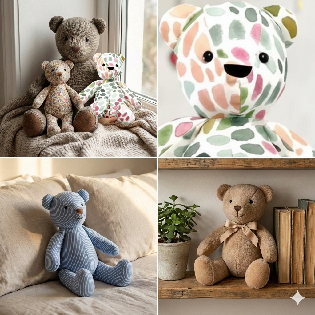Memory Bear Pattern   - All Sizes included, keepsake bear