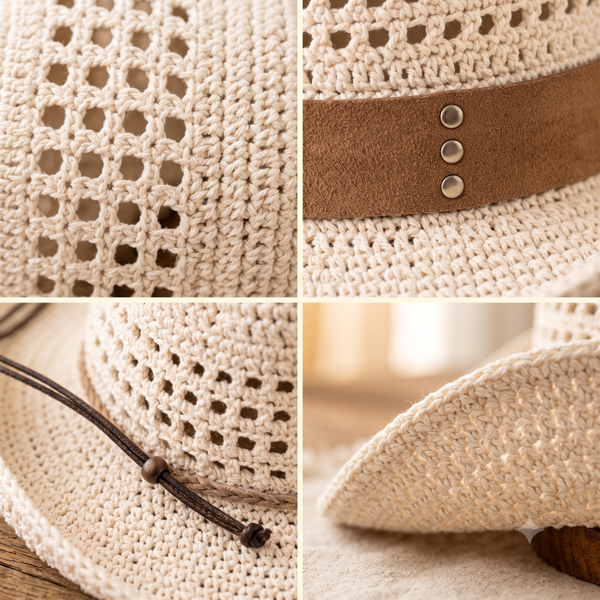 Crochet Cowboy Hat Pattern, Western Sun Hat Tutorial (PDF Download)