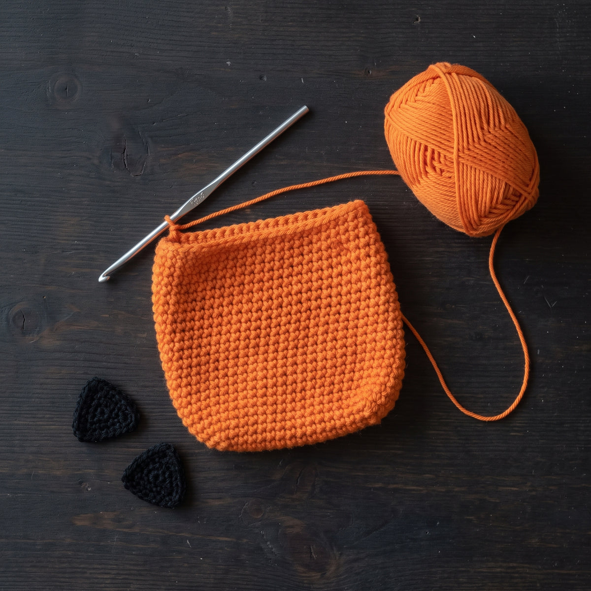 Halloween Treat Bag Crochet Pattern | 5 Patterns — Pumpkin, Cat, Frankenstein, Scarecrow, Bat | PDF