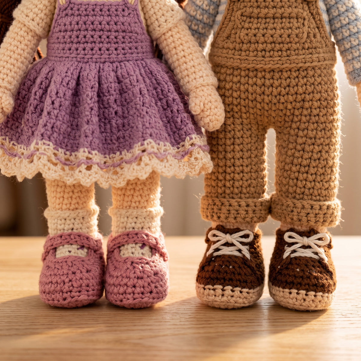 Grandma & Grandchildren Crochet Doll Pattern PDF, Amigurumi Family