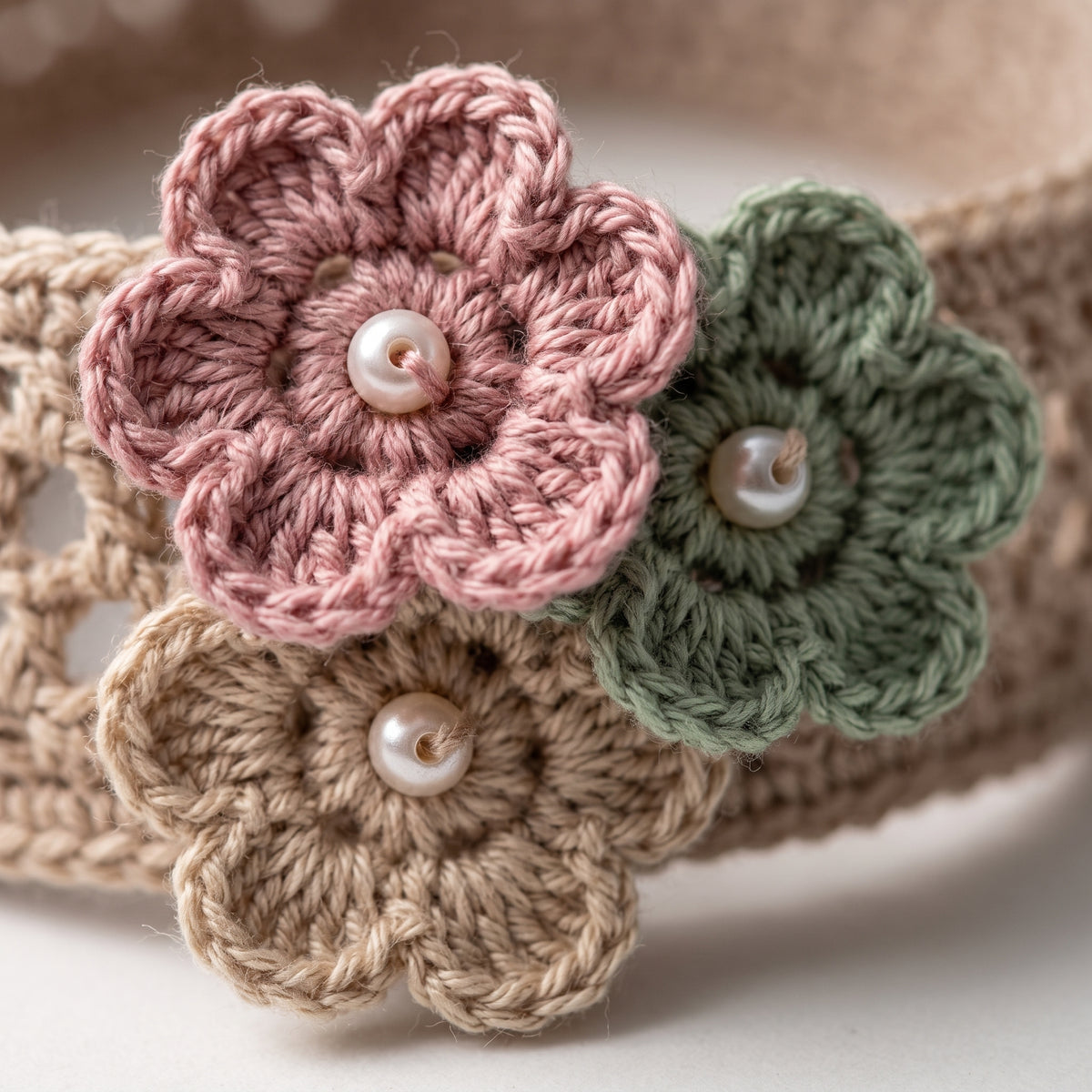 Crochet Hair Net Pattern PDF | Floral Snood Headpiece with Beads & Tassels, Boho Bridal Accessory