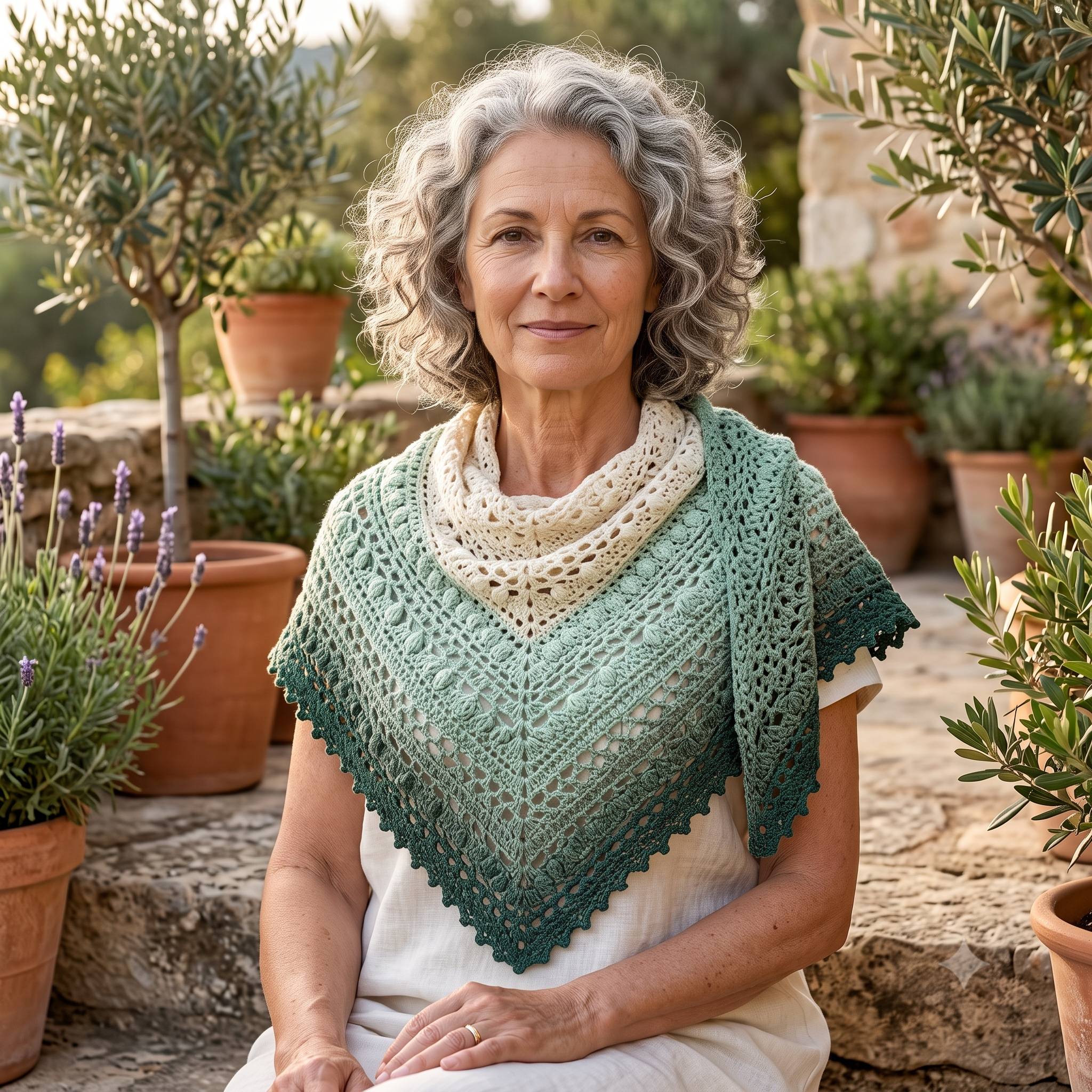 Moroccan-Inspired Shawl — Crochet Pattern (PDF) | Textured Post-Stitch Wrap