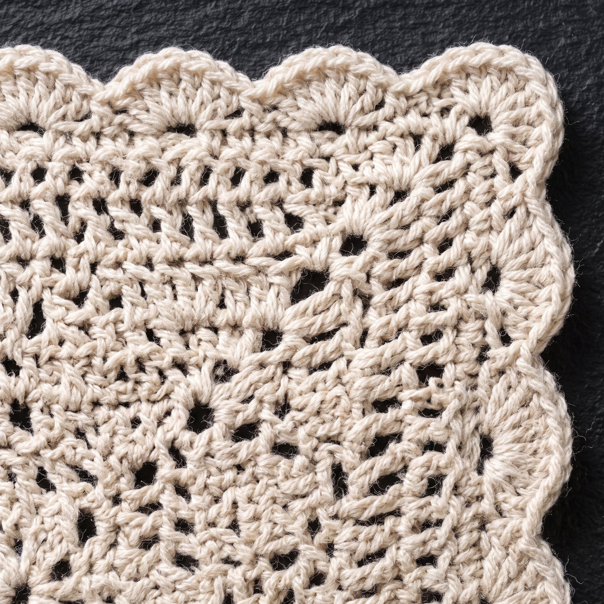 Lace Baby Blanket Crochet Pattern PDF, Diamond Stitch, Scalloped Edge