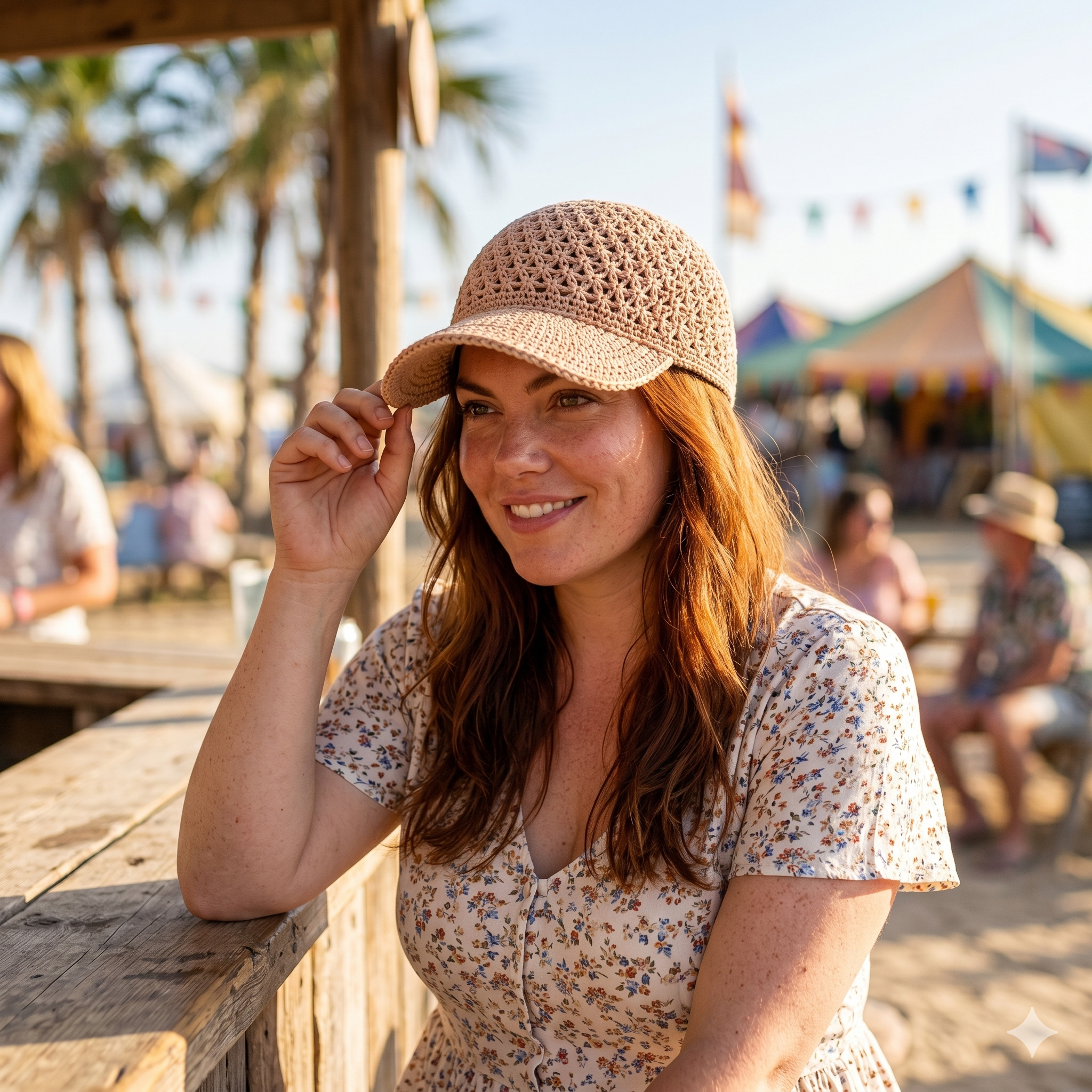 Lace Baseball Cap — Crochet Pattern (PDF) | Star Stitch Summer Hat
