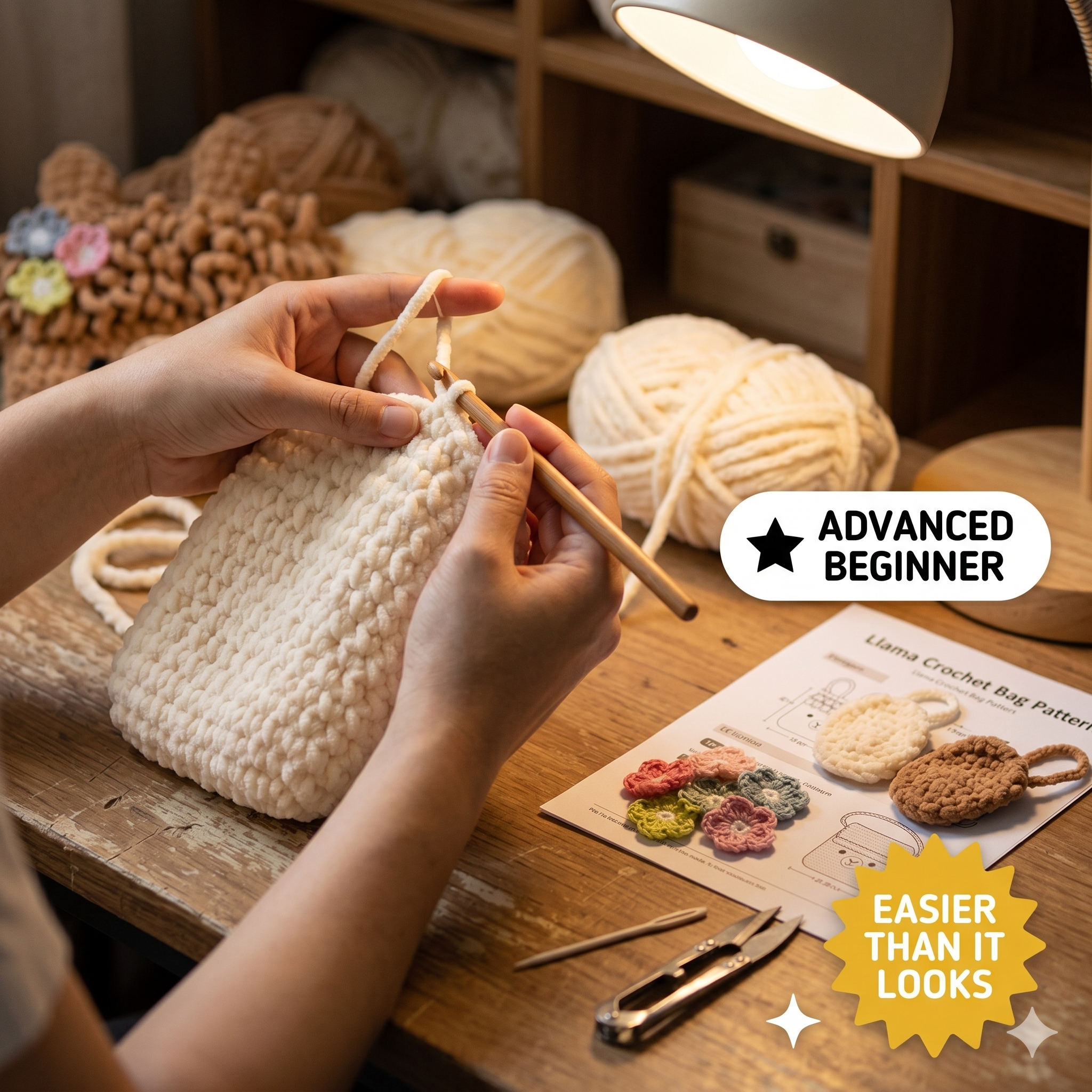 Llama Crochet Bag Pattern PDF | Amigurumi Crossbody Bag | Plush Kids Purse Tutorial