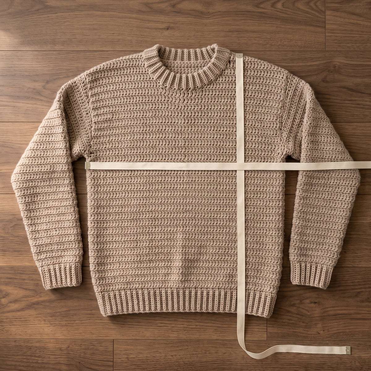 Men's Crochet Sweater Pattern PDF, Crew Neck Jumper, Sizes S–2XL