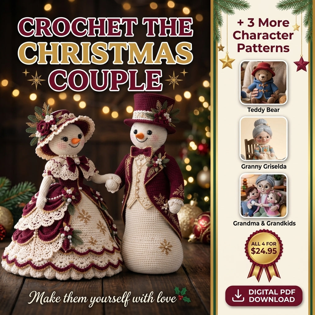 The Heartwarming Amigurumi Collection – 4 PDF Crochet Patterns
