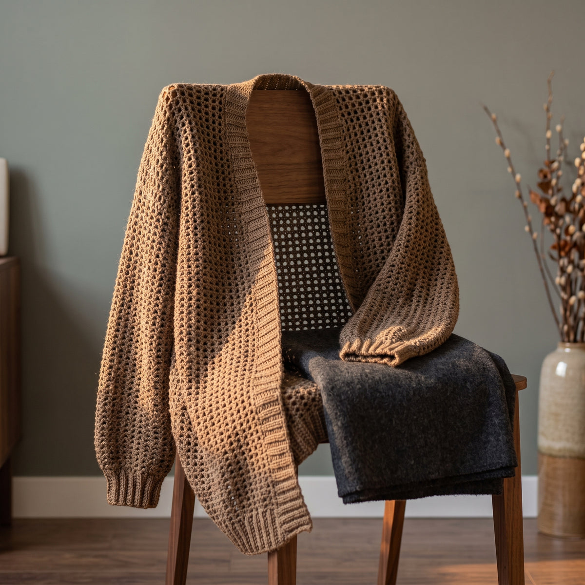 Open Front Cardigan Crochet Pattern PDF, Oversized, XS–5XL